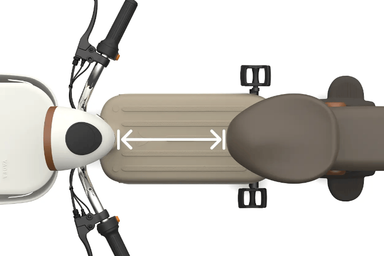 xe đạp điện yadea ifun khoảng để chân dài hơn