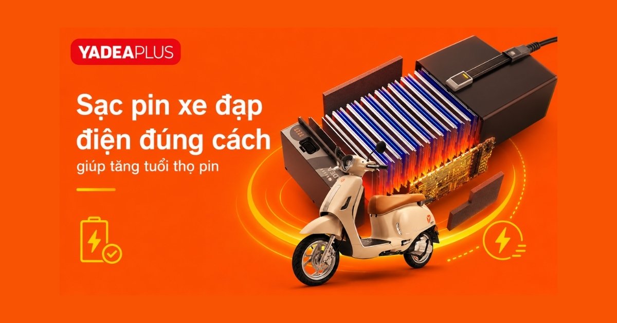 sạc pin xe đạp điện đúng cách
