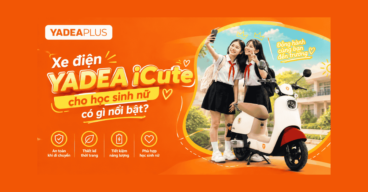 Xe điện YADEA iCute có phù hợp với học sinh nữ