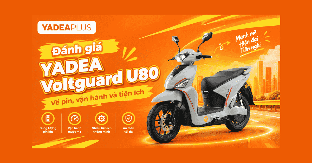 đánh giá yadea voltguard u80